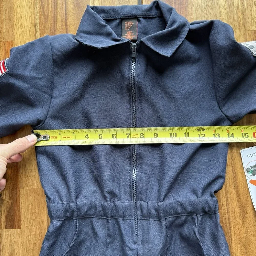 SWAT Team Jumpsuit Costume Sz Small (5/6) American‎ Flag Badge Enforcement NWT